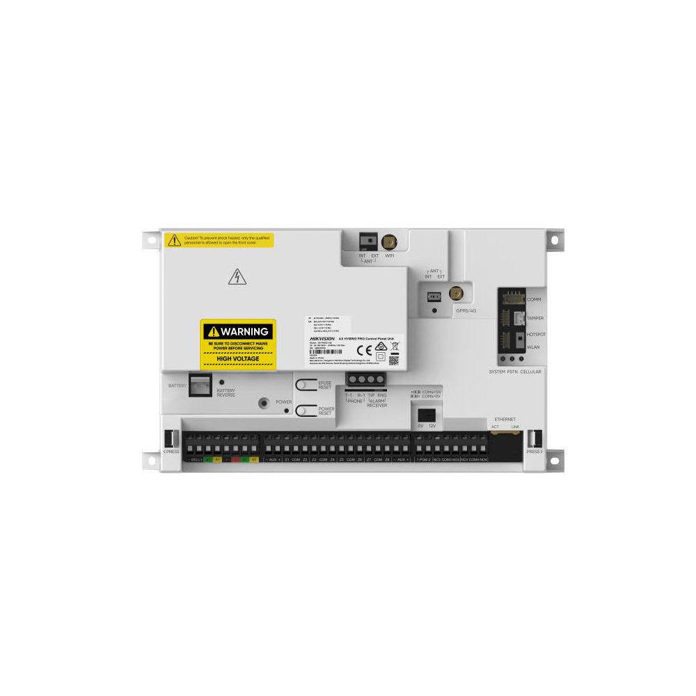 Centrala alarma antiefractie wireless Hikvision AX PRO Hybrid DS-PA502-64, 64 zone