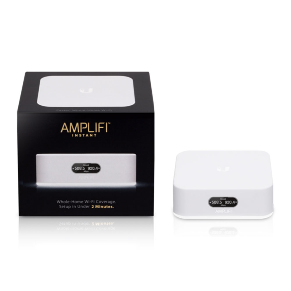 Router wireless Ubiquiti AmpliFi Instant AFi-INS-R, 300 Mbps/867 Mbps, 2.4 / 5 GHz, 2 porturi, ecran tactil la reducere 2.4