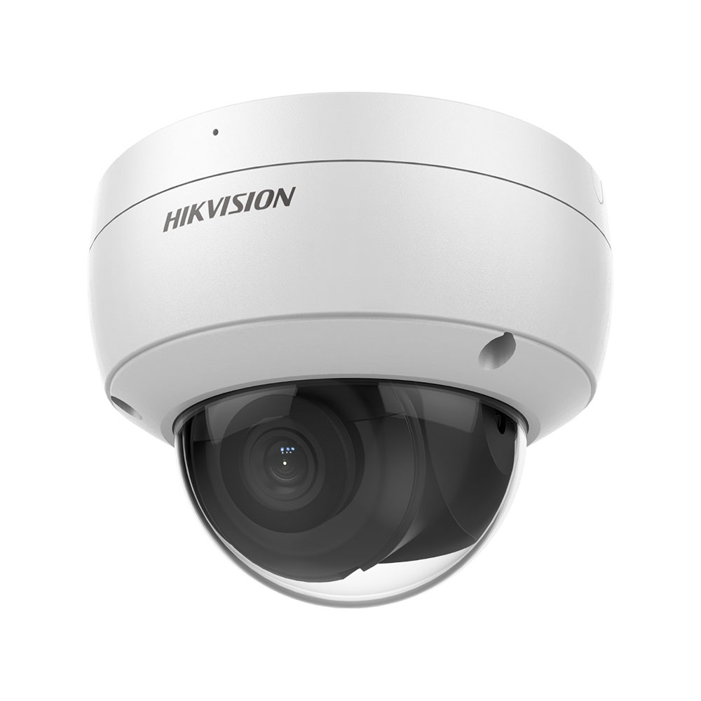 Camera supraveghere IP Dome Hikvision AcuSense DS-2CD2143G2-IU2, 4 MP, 2.8 mm, IR 30 m, slot card, microfon la reducere 2.8