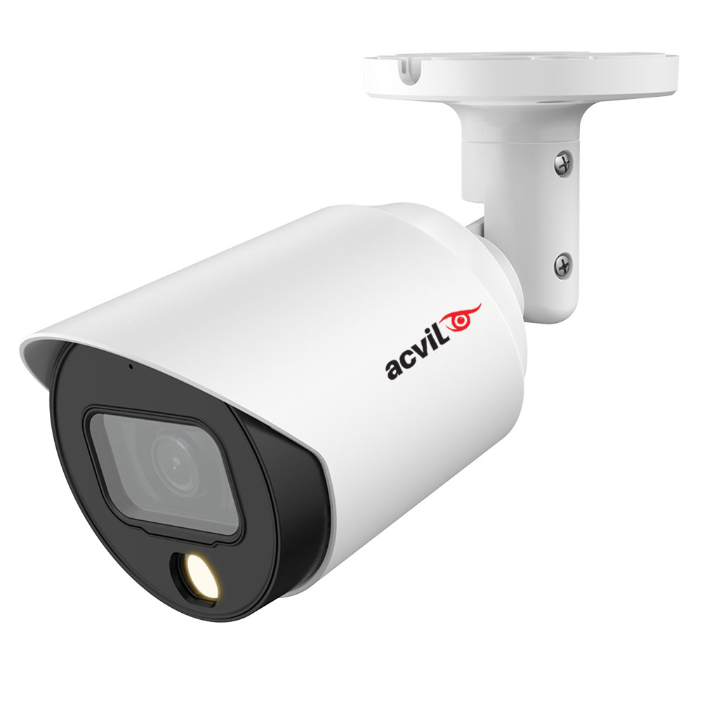 Camera supraveghere exterior Acvil Full Color ACV-FC20-5M 2.0, 5 MP, lumina alba 20 m, 2.8 mm, microfon, PoC Acvil imagine noua idaho.ro