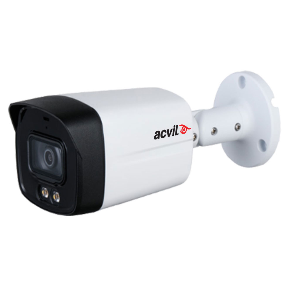Camera supraveghere exterior Acvil Full Color ACV-FC40-2M-A 2.0, 2 MP, lumina alba 40 m, 3.6 mm, microfon la reducere 2.0