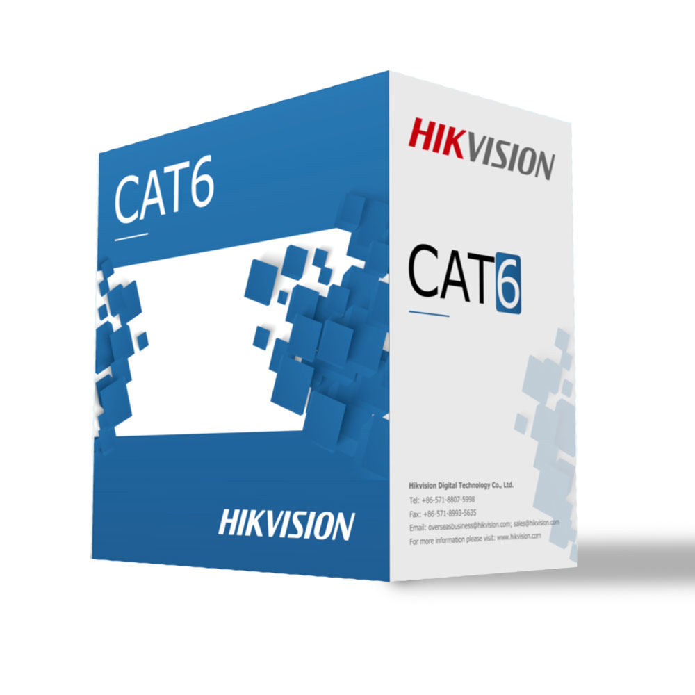 Cablu UTP CAT6 Hikvision DS-1LN6-UE-W, rola 305 m la reducere HikVision