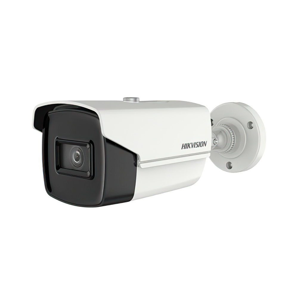 Kit Camera supraveghere exterior Hikvision TurboHD DS-2CE16U1T-IT3F, 8 MP, IR 60 m, 2.8 mm + alimentator 2.8