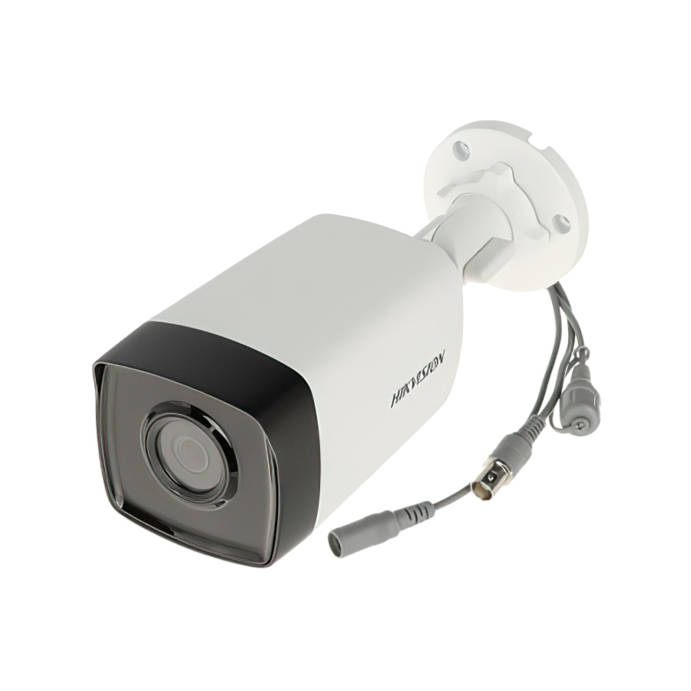 Kit Camera supraveghere exterior Hikvision TurboHD DS-2CE17D0T-IT3F C, 2 MP, IR 40 m, 2.8 mm + alimentator 2.8