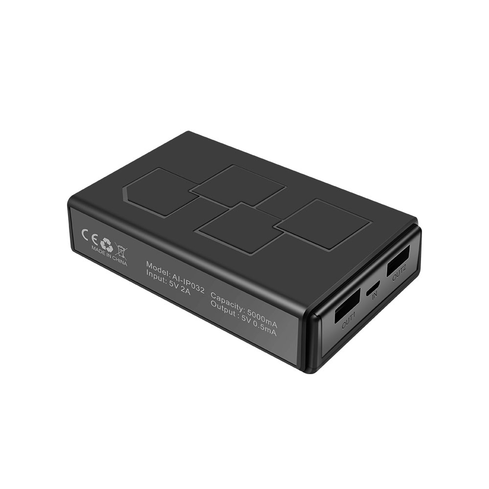Camera ascunsa in PowerBank Aishine AI-IP032, Wi-Fi, Full HD, unghi 110 grade, 5000 mAh, microfon, IR, slot card