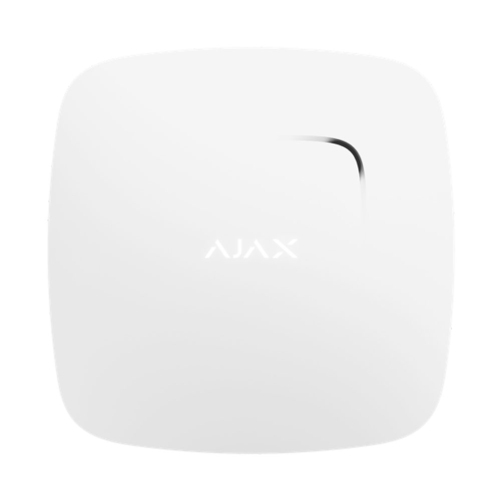 Detector de fum si temperatura wireless AJAX FireProtect WH, fotoelectric, termocuplu, 85 dB Ajax Ajax