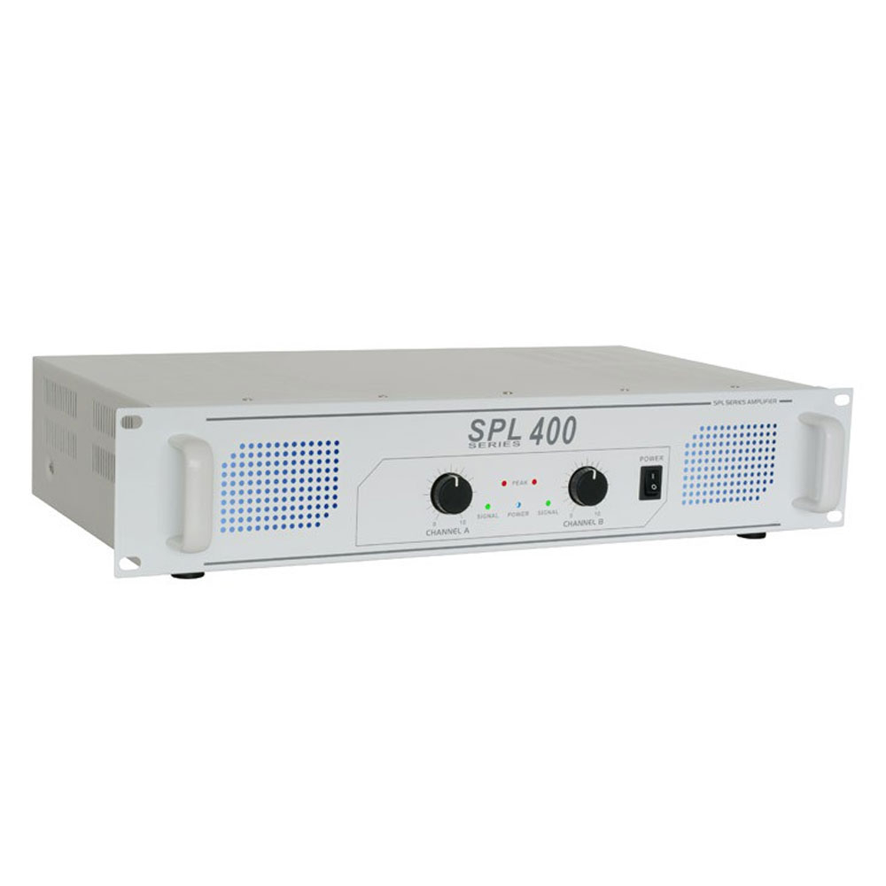 Amplificator semi-profesional pentru DJ Skytec SPL400 178.789, 2x200W RMS Skytec