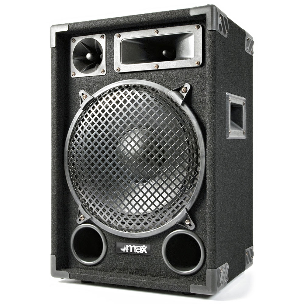 Boxa pasiva pentru sonorizari Max12 170.658, 12 inch, 150W RMS, 3 cai, 8 ohm, 30-18.000 Hz la reducere (150W)