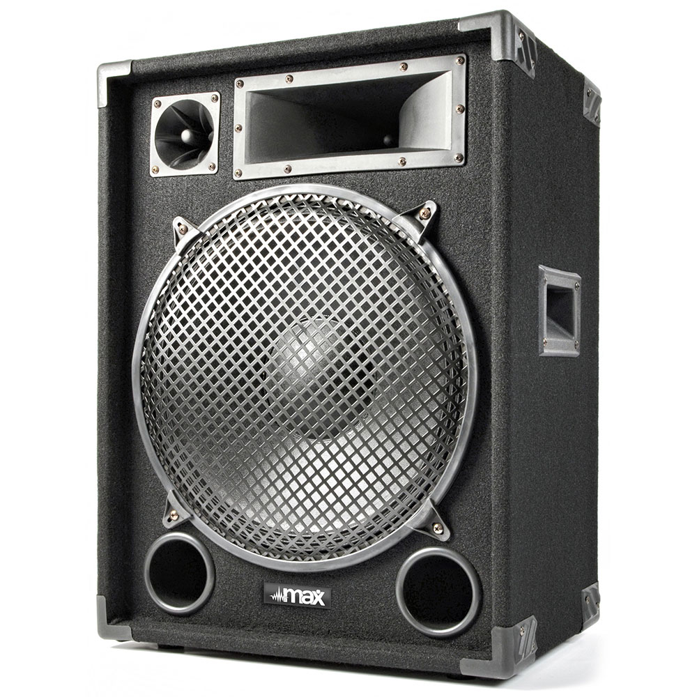 Boxa pasiva pentru sonorizari MAX15 170.661, 15 inch, 200W RMS, 3 cai, 8 ohm, 30-18.000 Hz 170.661