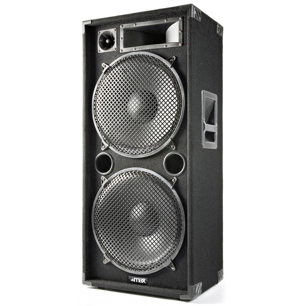 Boxa pasiva pentru sonorizari MAX215 170.676, 2×15 inch, 400W RMS, 3 cai, 8 ohm, 30-18.000 Hz la reducere 170.676