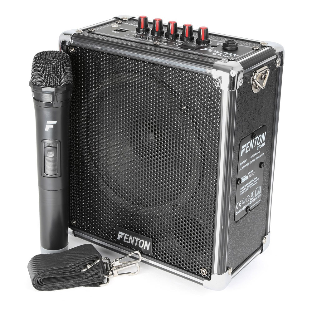 Boxa portabila cu microfon Fenton ST040 170.053, Bluetooth/USB/SD, 6.5 inch, 40W la reducere Fenton