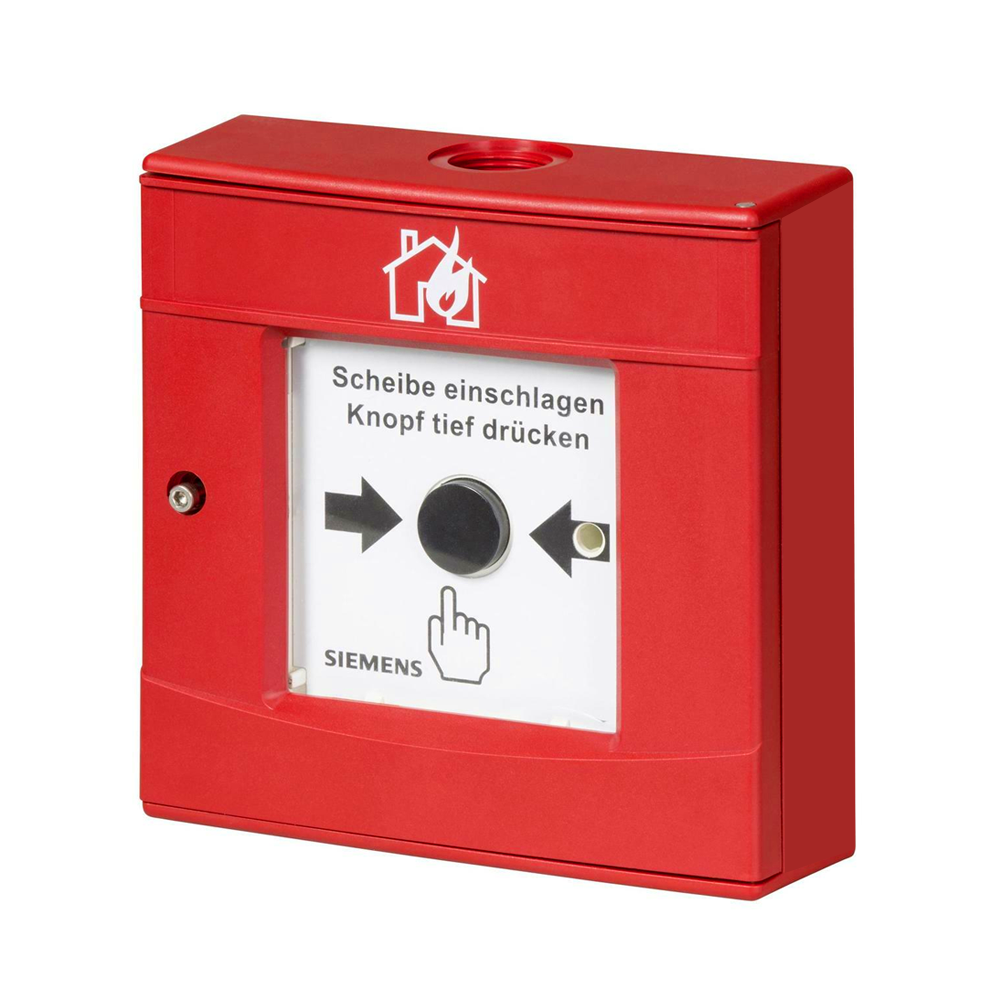 Buton de incendiu adresabil Siemens KIT-FDME223, reset prin cheie, FDnet/C-NET, rosu spy-shop