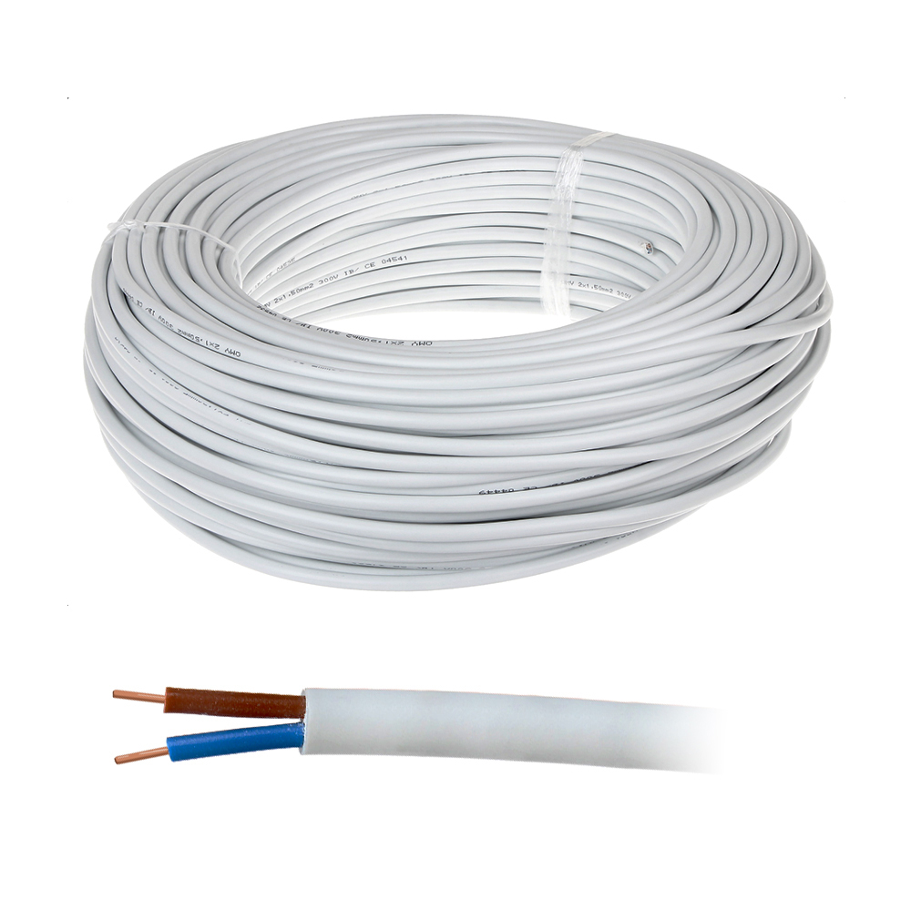 Cablu alimentare MYYUP 2×1.5, 2×1.50 mm, plat, rola 100 m OEM