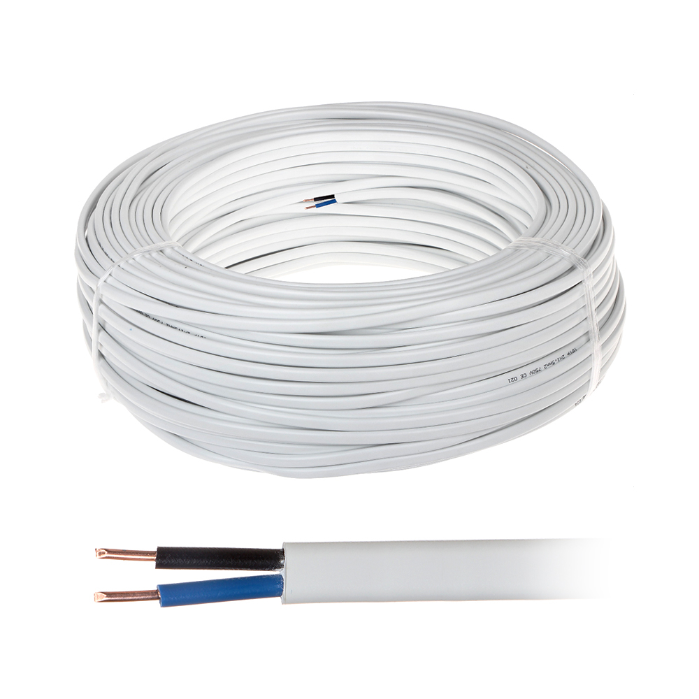 Cablu alimentare MYYUP 2×1, 2×1.00 mm, plat, rola 100 m 100 imagine noua 2022