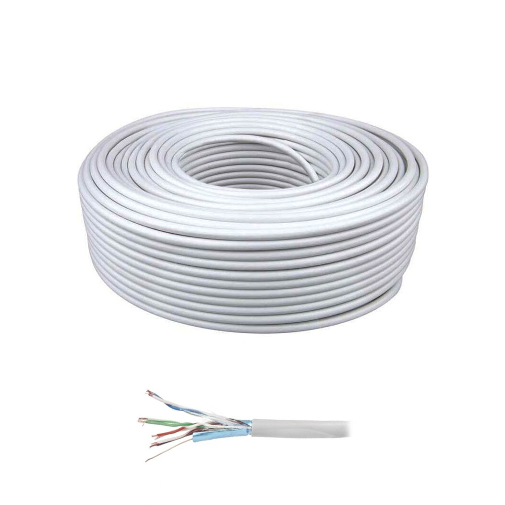 Cablu FTP Cat5E Cupru-Aluminiu FPC-5004E-L/100, ecranat, rola 100 m la reducere 100
