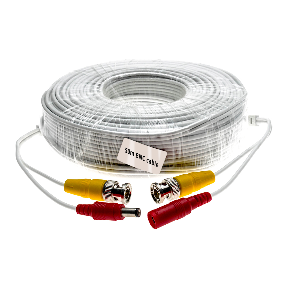 Cablu mufat 50M BNC CABLE , BNC semnal+alimentare