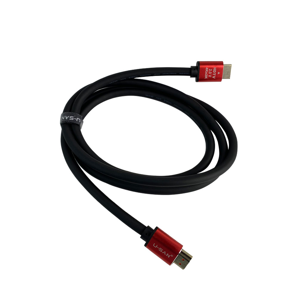Cablu premium 2.0 HDMI 2.0 High Speed, 4K, placat cu aur, 60 Hz, Ethernet 10/100 Mbps, tata-tata, 1.5 m 1.5