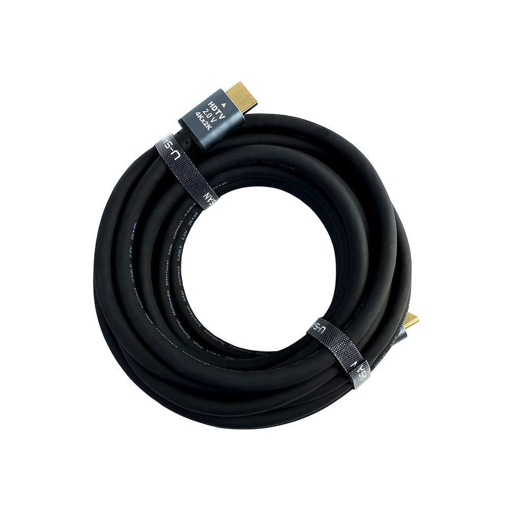Cablu premium HDMI 2.0 High Speed, 4K, placat cu aur, 60 Hz, Ethernet 10/100 Mbps, tata-tata, 5 m
