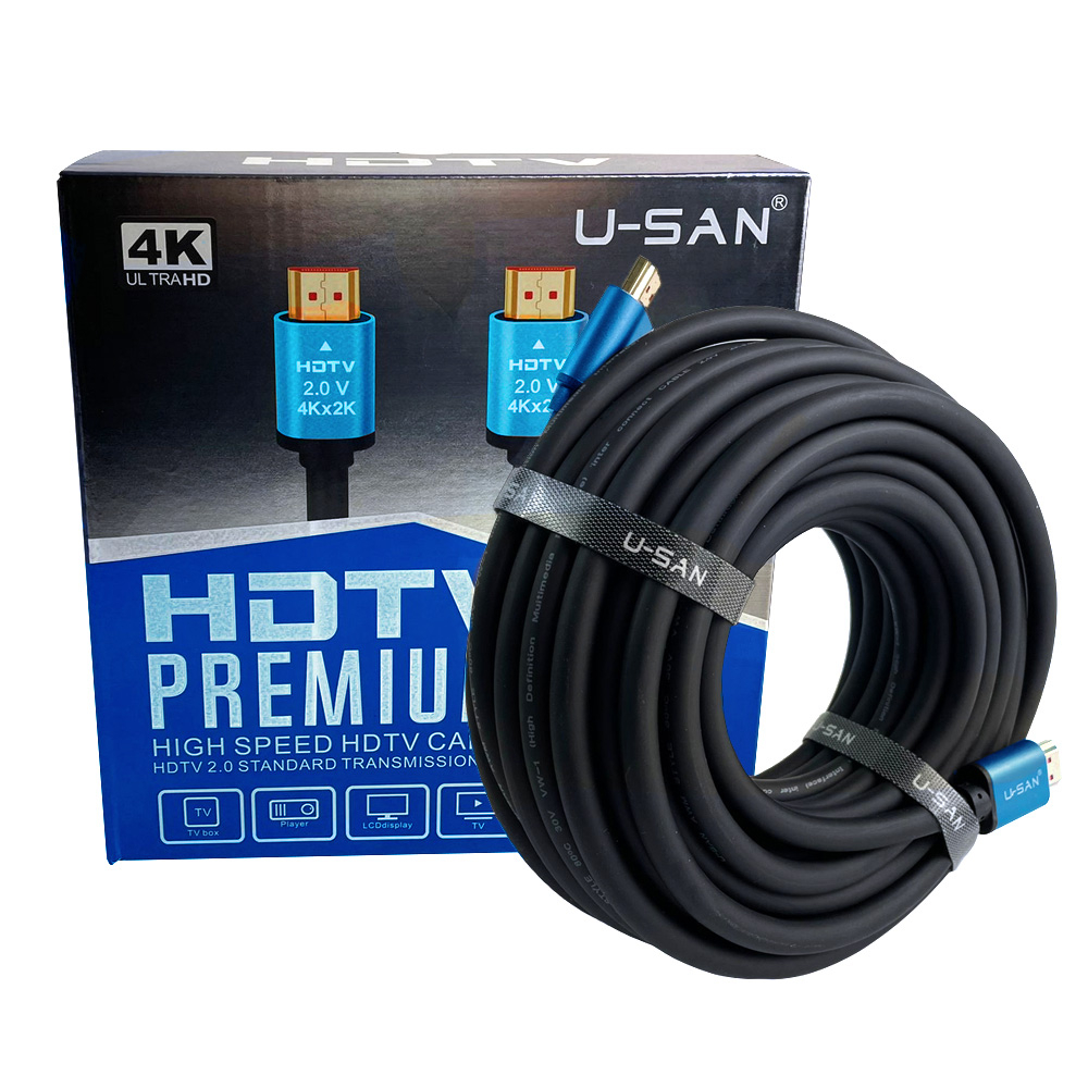 Cablu premium HDMI 2.0 High Speed, 4K, placat cu aur, 60 Hz, Ethernet 10/100Mbps, tata-tata,10 m 10/100Mbps imagine Black Friday 2021