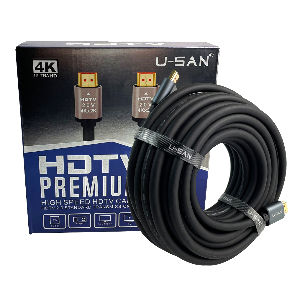 Cablu premium HDMI 2.0 High Speed, 4K, placat cu aur, 60 Hz, Ethernet 10/100Mbps, tata-tata,10 m la reducere 10/100Mbps