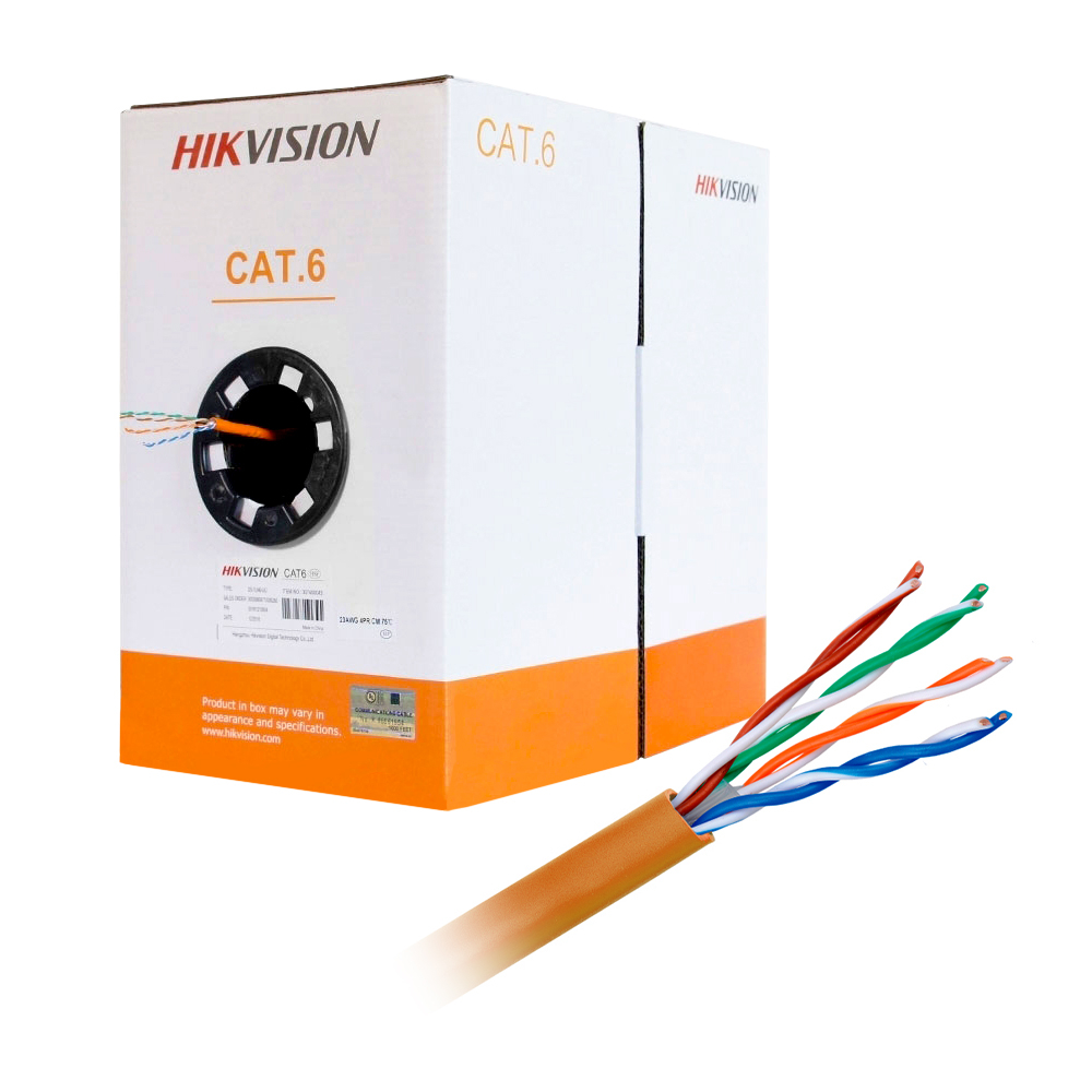 Cablu UTP CAT6 Hikvision DS-1LN6-UU, rola 305 m spy-shop