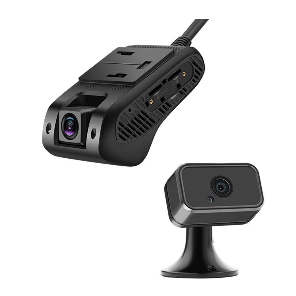 Camera auto fata/spate JC400, 2 MP, GPS, GSM 4G, WiFi, slot card, microfon, buton SOS + camera interior