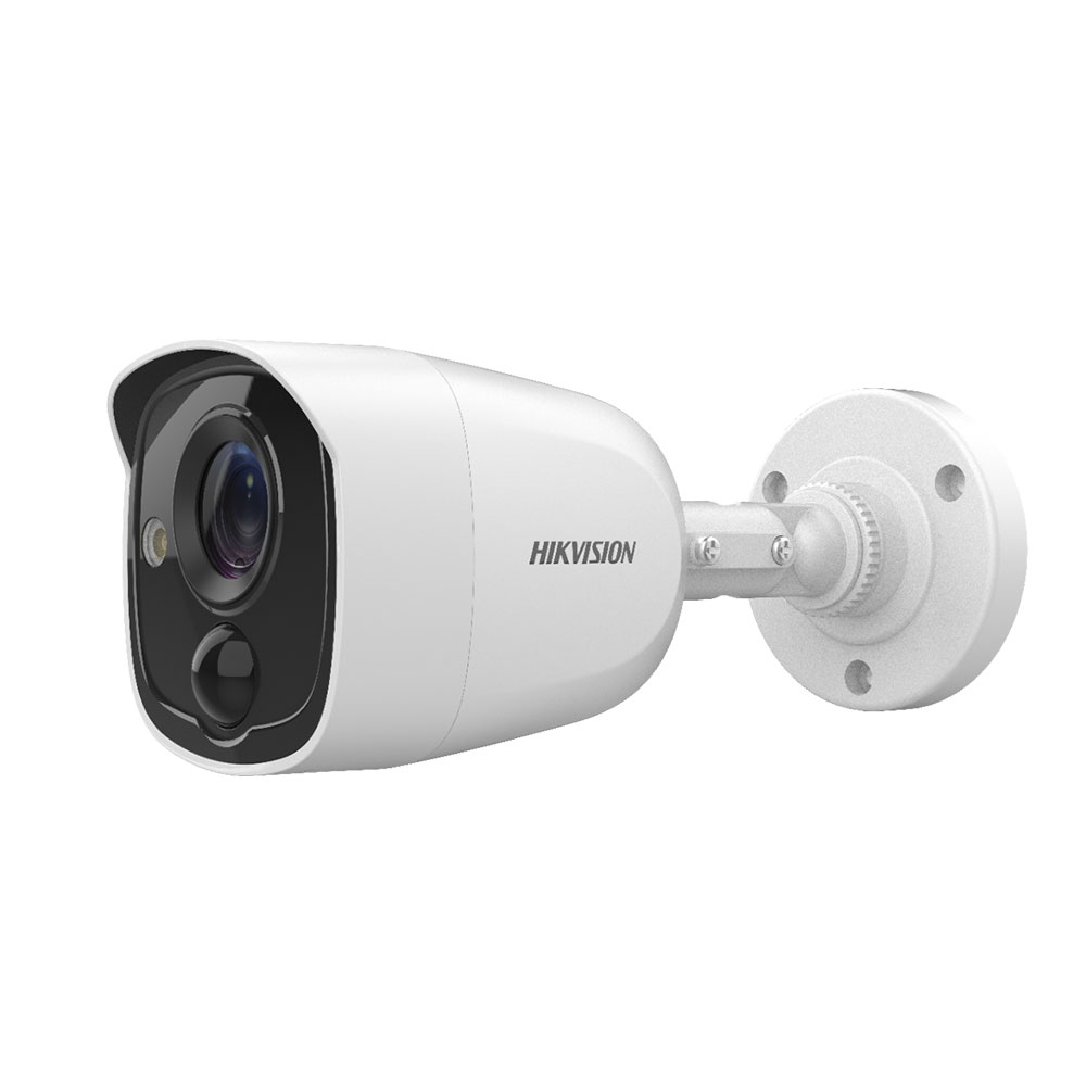 Camera supraveghere de exterior Hikvision DS-2CE11H0T-PIRLPO, 5 MP, IR 20 m, 2.8 mm, stroboscop la reducere 2.8