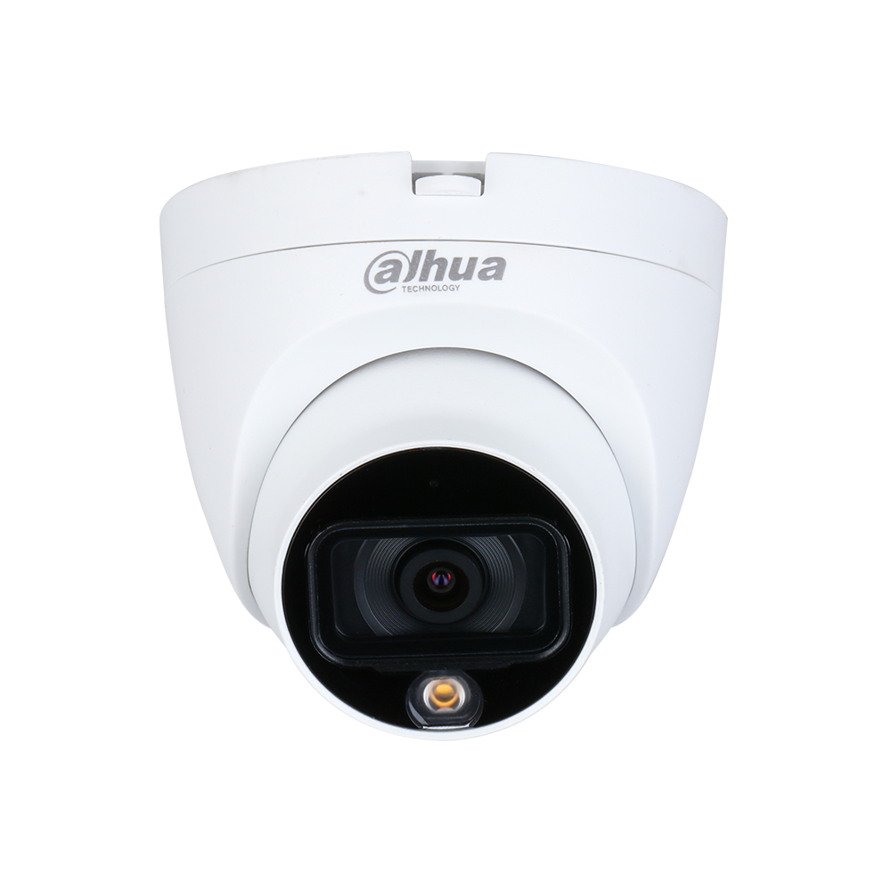 Camera supraveghere Dome Dahua Full Color HDCVI HAC-HDW1209TLQP-A-LED, 2 MP, 2.8 mm, lumina alba 20 m, microfon 2.8