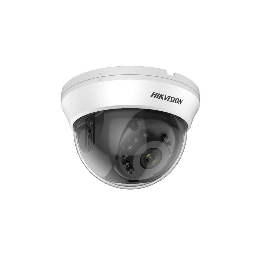 Camera supraveghere Dome Hikvision DS-2CE56H0T-IRMMFC, 5 MP, IR 20 m, 2.8 mm 2.8
