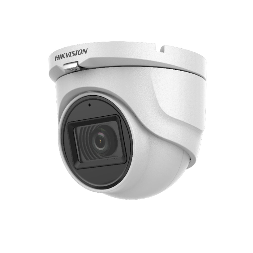 Camera supraveghere Dome Hikvision DS-2CE76D0T-ITMFS, 2 MP, IR 30 m, 3.6 mm, microfon, audio prin coaxial
