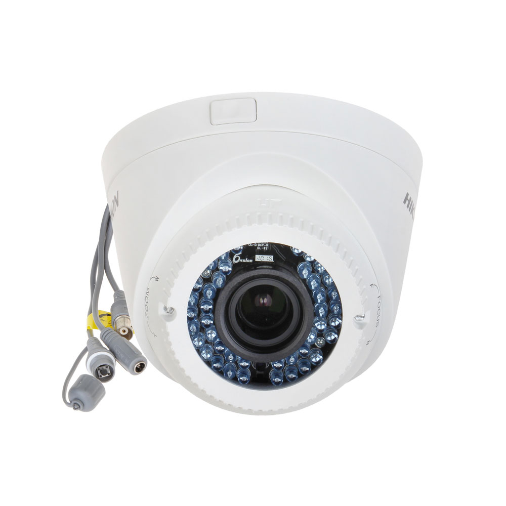 Camera supraveghere Dome TurboHD Hikvision DS-2CE56D0T-VFIR3F, 2 MP, IR 40 m, 2.8 – 12 mm la reducere 2.8