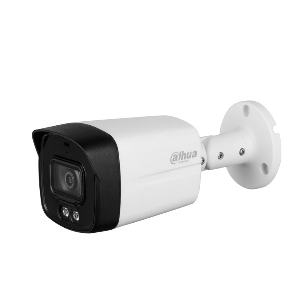 Camera supraveghere exterior Dahua Full Color HAC-HFW1209TLMP-A-LED, 2 MP, lumina alba 40 m, 3.6 mm, microfon spy-shop