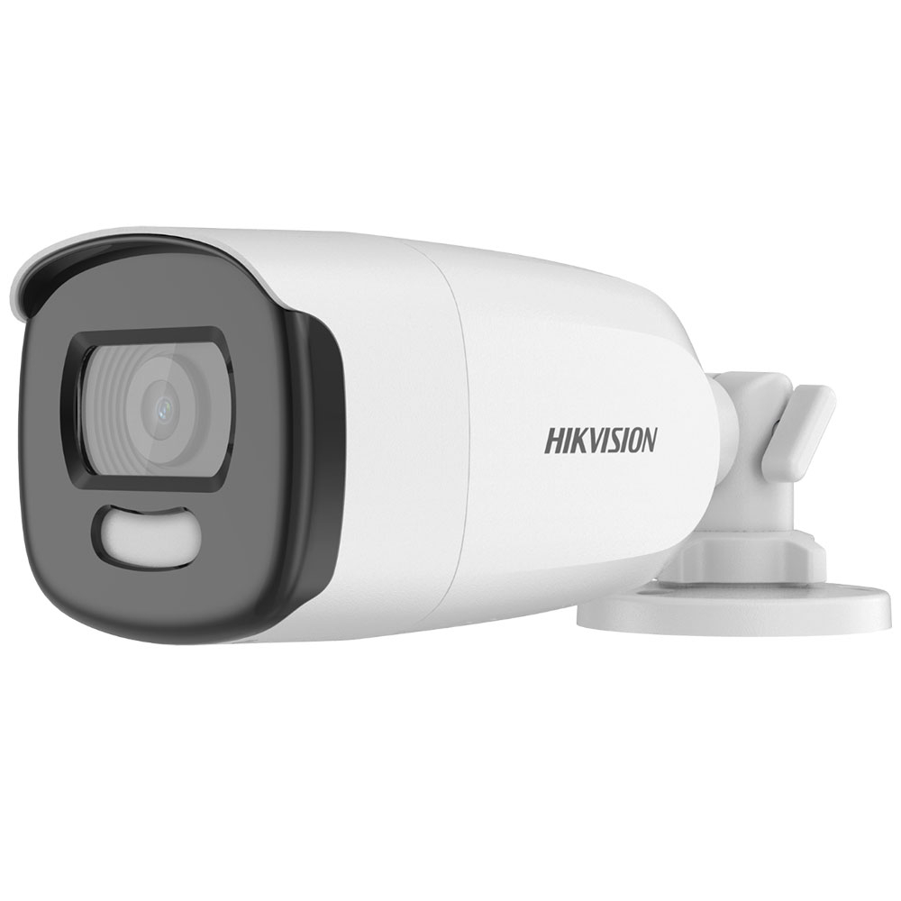 Camera supraveghere exterior Hikvision ColorVu DS-2CE12HFT-E, 5 MP, lumina alba 40 m, 3.6 mm, PoC spy-shop