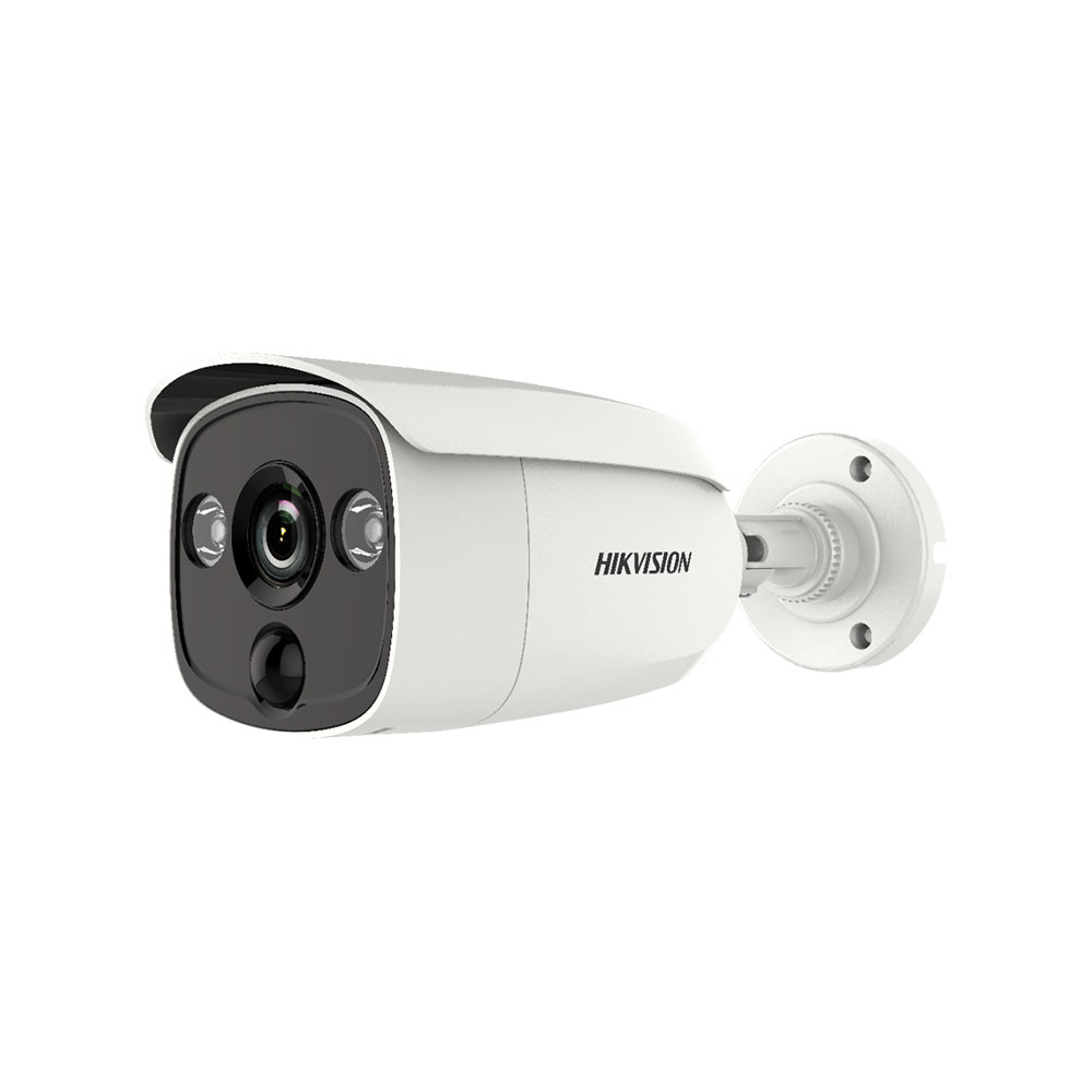 Camera supraveghere exterior Hikvision Full Color DS-2CE12D0T-PIRL, 2 MP, IR/lumina alba 20 m, 3.6 mm, PIR 11 m, alarma vizuala