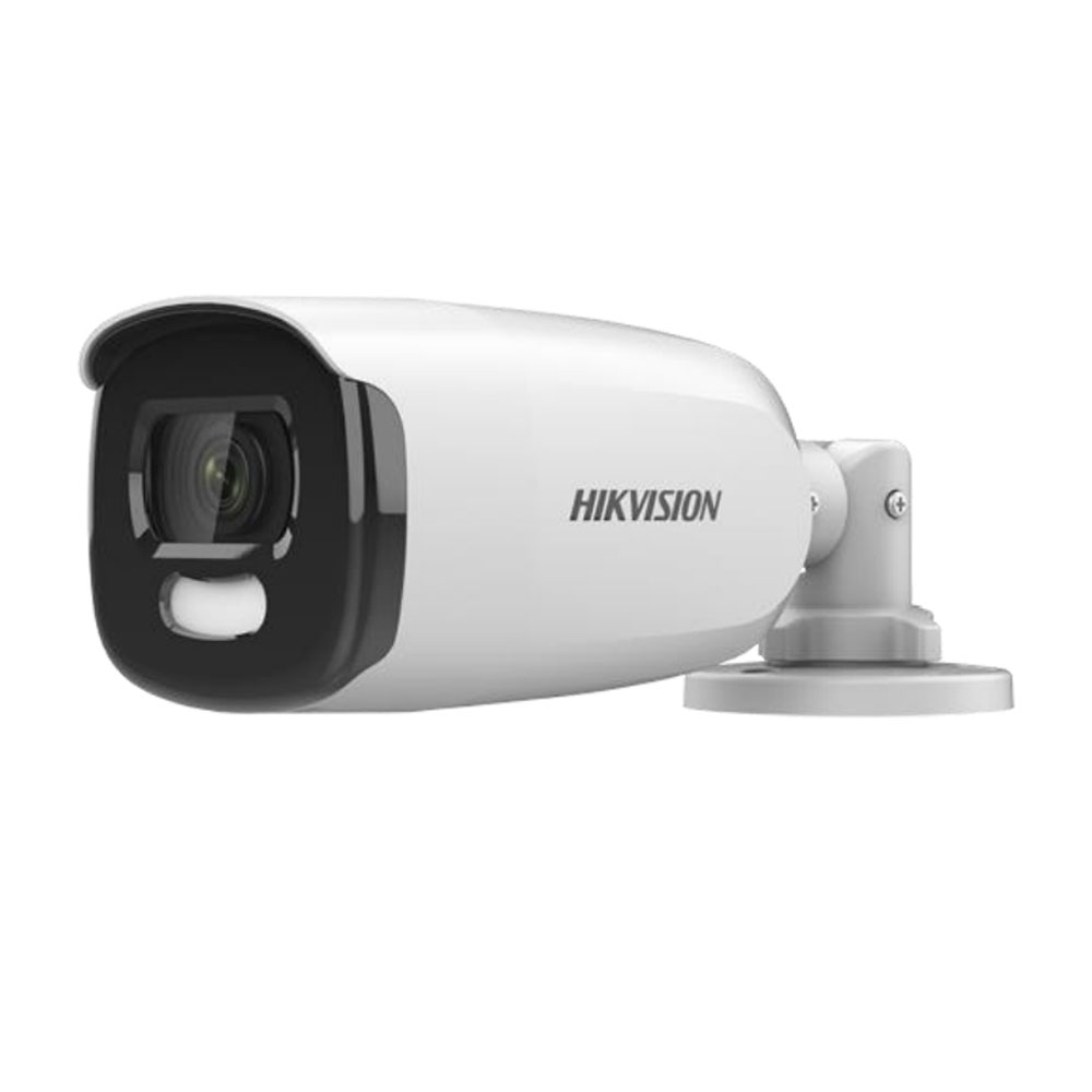 Camera supraveghere exterior Hikvision TurboHD ColorVu DS-2CE12HFT-F28, 5 MP, lumina alba 40 m, 2.8 mm imagine