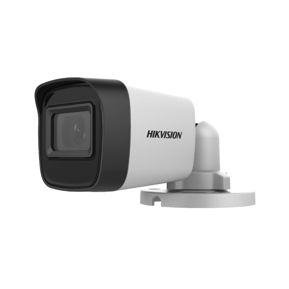 Kit Camera supraveghere exterior Hikvision TurboHD DS-2CE16H0T-ITPF C, 5 MP, IR 25 m, 2.8 mm + alimentator 2.8