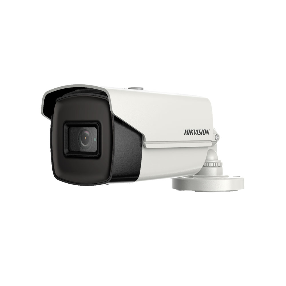 Kit Camera supraveghere exterior Hikvision Ultra Low Light DS-2CE16H8T-IT1F, 5 MP, IR 30 m, 2.8 mm + alimentator 2.8