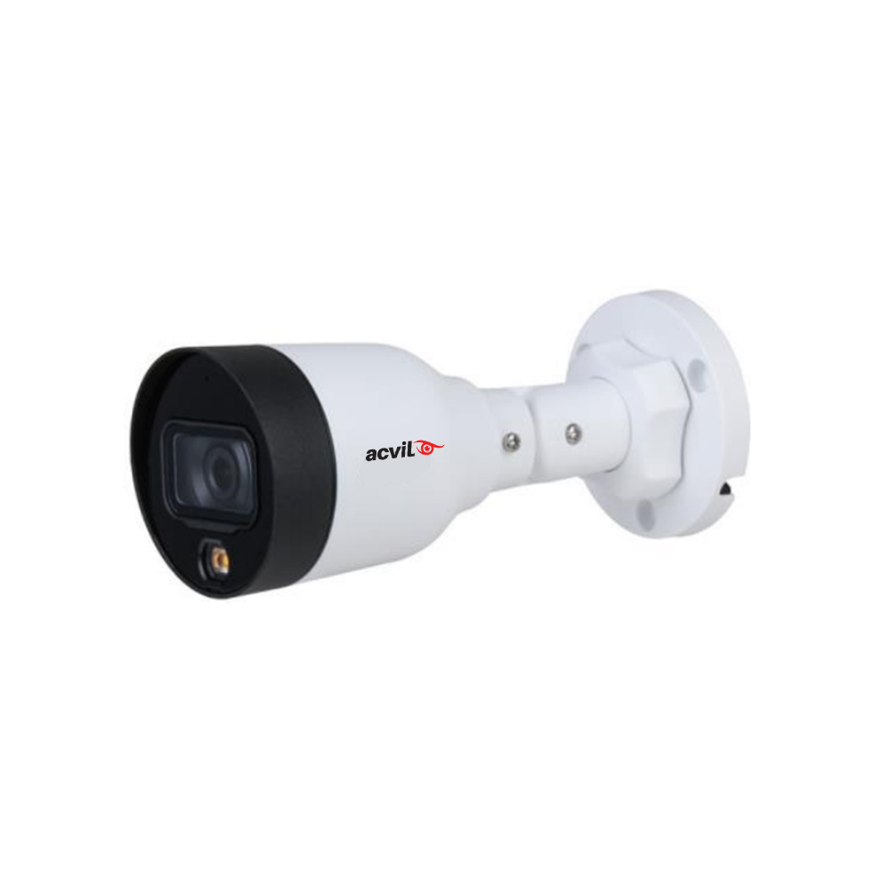 Camera supraveghere exterior IP Acvil Full Color ACV-IPFC30-4M 2.0, 4 MP, lumina alba 15 m, 2.8 mm, microfon, PoE 2.0
