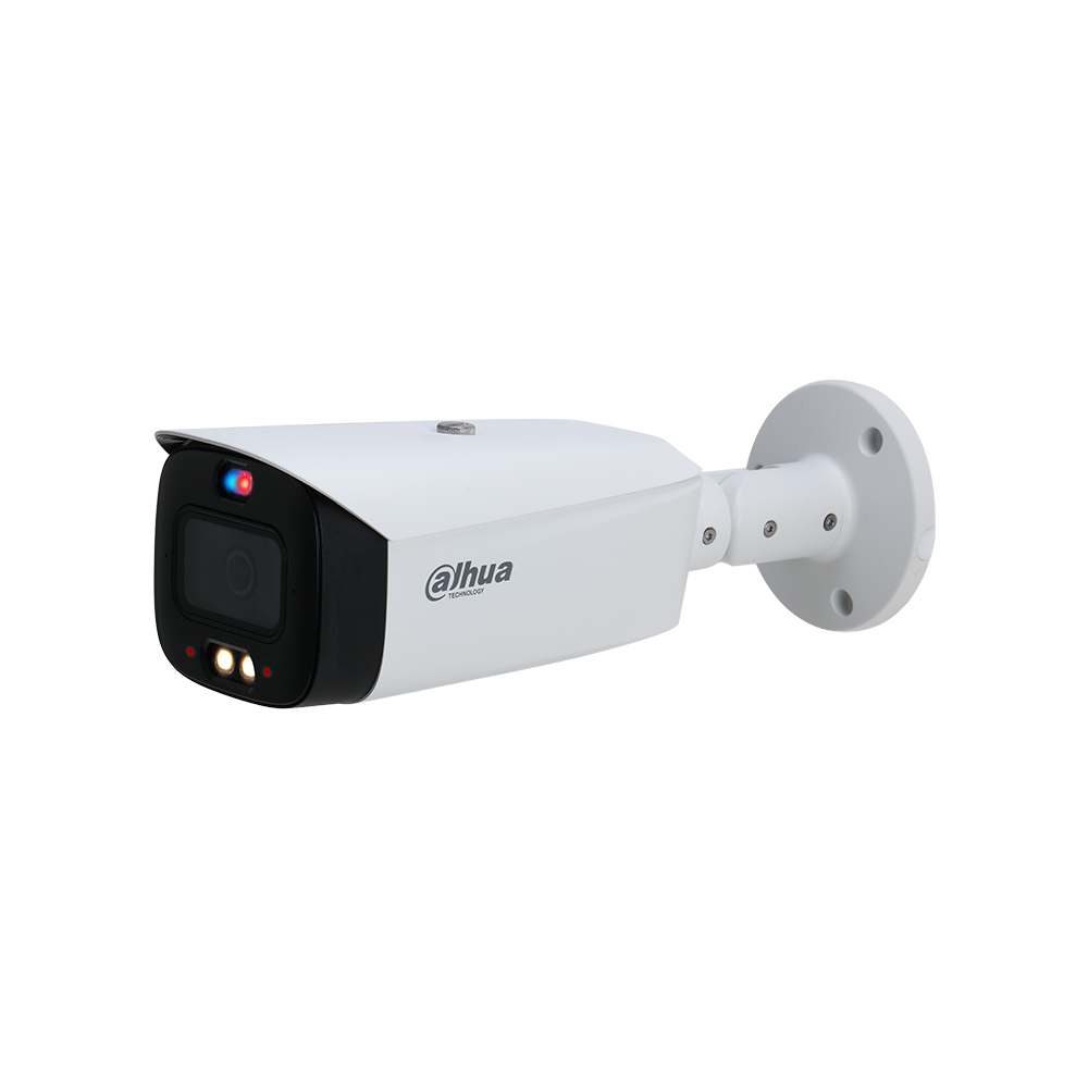 Camera supraveghere exterior IP Dahua cu iluminare duala WizSense IPC-HFW3849T1-AS-PV-0280B-S4, 8 MP, 2.8 mm, lumina alba/IR 30 m, microfon, slot card, PoE 2.8