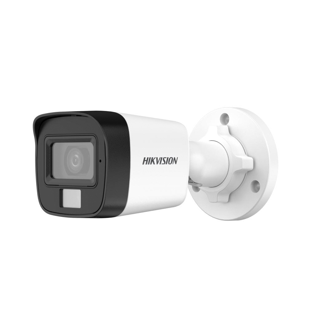Camera supraveghere exterior mini Hikvision Smart Hybrid Light DS-2CE16K0T-LFS(2.8MM), 5 MP, IR 30 m, lumina alba 20 m, 2.8 mm 2.8