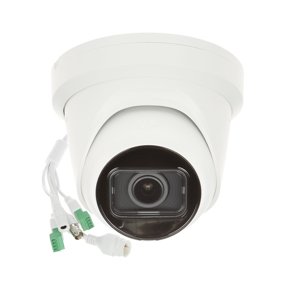Camera supraveghere IP Dome Hikvision AcuSense DS-2CD2H43G2-IZS, 4 MP, IR 40 m, 2.8 – 12 mm, motorizat, slot card, PoE Hikvision