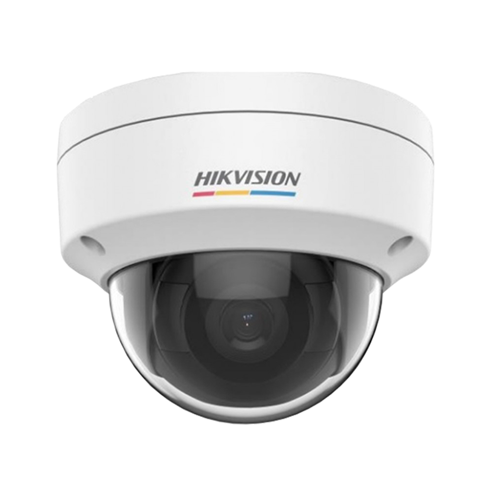 Camera supraveghere IP Dome Hikvision ColorVu DS-2CD1147G0, 4 MP, 2.8 mm, lumina alba 30 m, slot card, PoE 2.8
