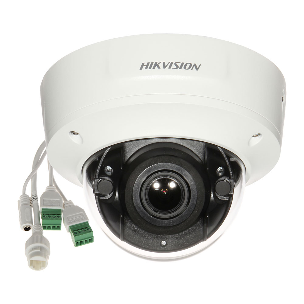Camera supraveghere IP Dome Hikvision DarkFighter Acusense DS-2CD2746G1-IZS, 4 MP, IR 30 m, 2.8 – 12 mm