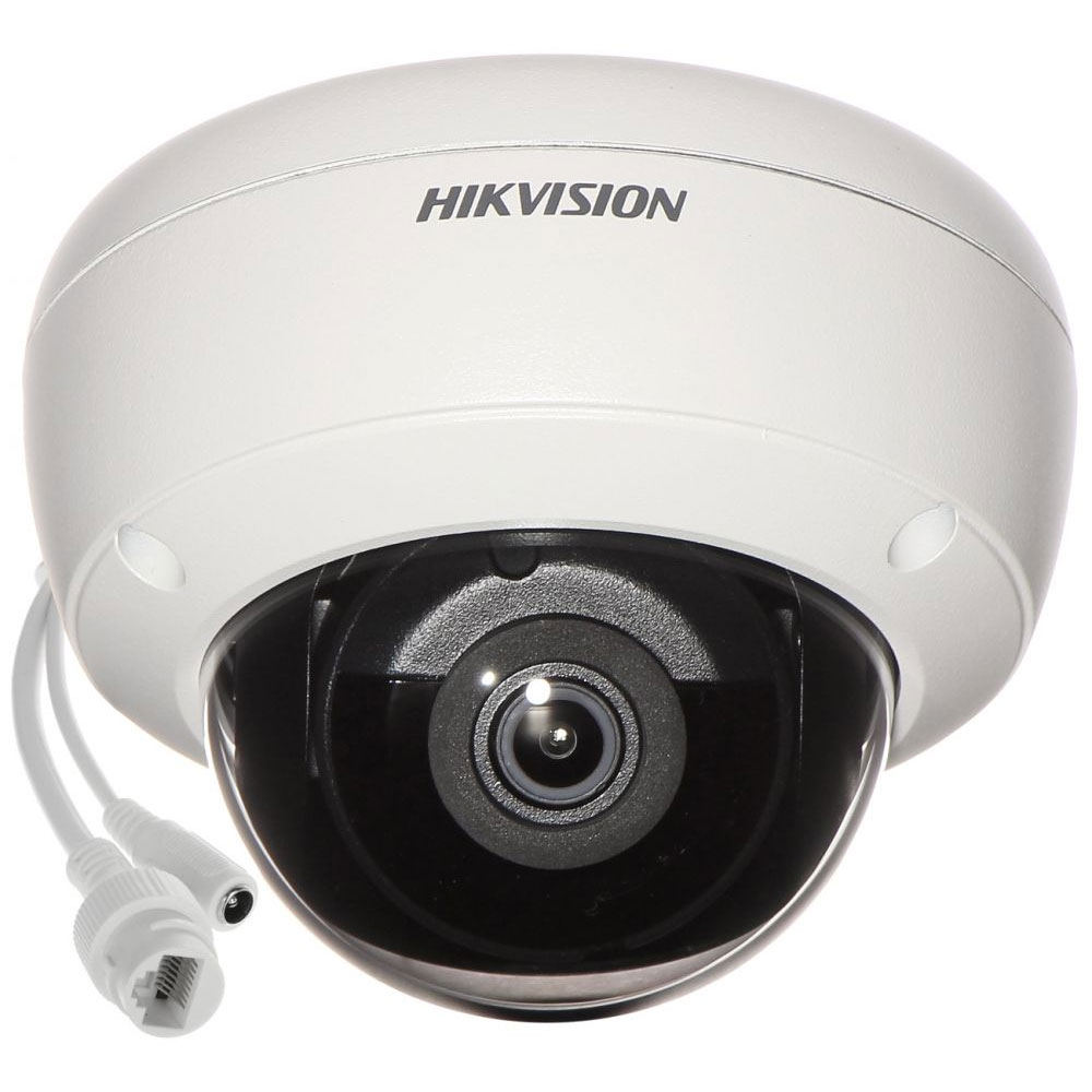 Camera supraveghere IP Dome Hikvision DS-2CD2163G0-IU2.8, 6 MP, IR 30 m, 2.8 mm, microfon, slot card, PoE la reducere 2.8