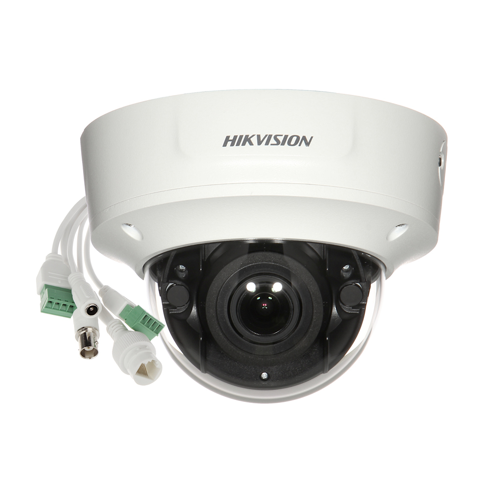 Camera supraveghere IP Dome Hikvision DS-2CD2743G2-IZS, 4 MP, IR 40 m, 2.8 – 12 mm, motorizat, slot card, PoE HikVision