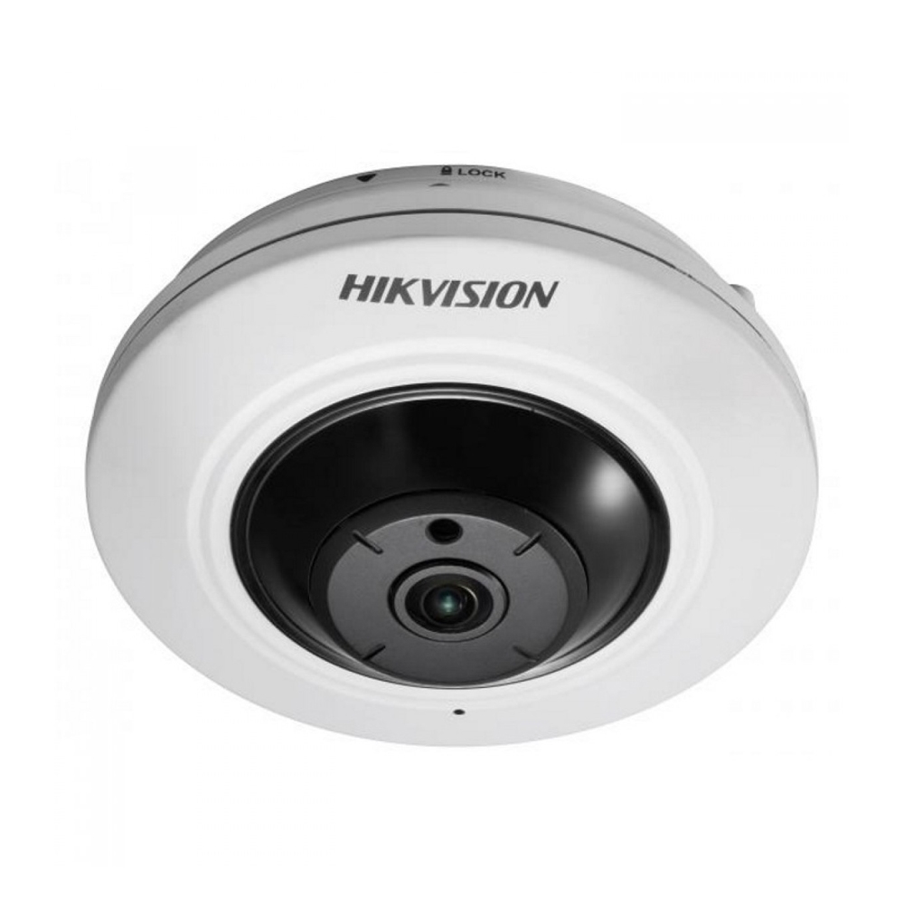 Camera supraveghere IP Dome Hikvision DS-2CD2955FWD-I, 5 MP, IR 8 m, 1.05 mm fisheye 1.05 imagine noua