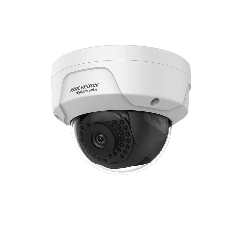Camera supraveghere IP Dome Hikvision HiWatch HWI-D140H-28(C), 4MP, IR 30m, 2.8 mm, detectare miscare, PoE (30M