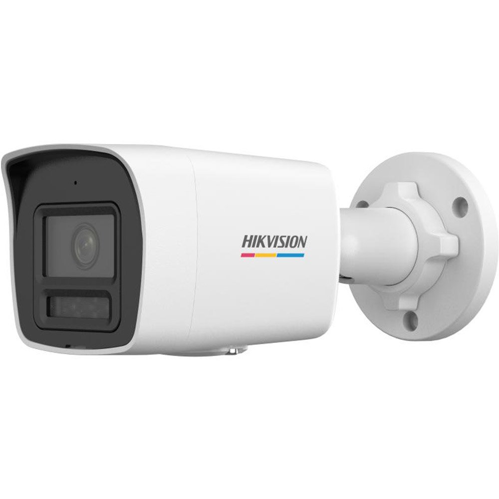 Camera supraveghere IP exterior cu iluminare duala Hikvision ColorVu 3.0 DS-2CD1067G3-LIU, 6 MP, 2.8 mm, IR/lumina alba 30 m, detectie miscare 3.0, AcuSeek, microfon, PoE, IP67