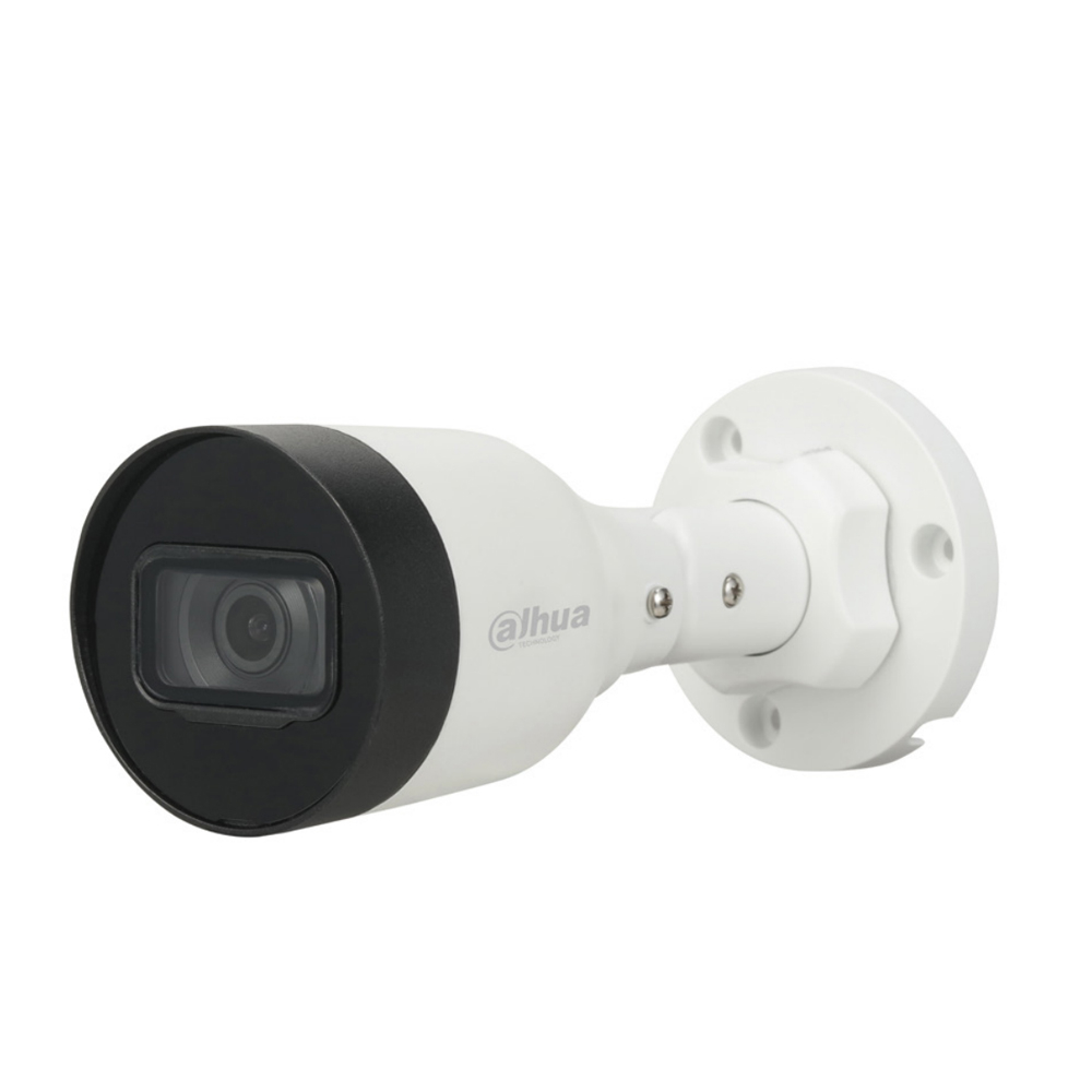 Camera supraveghere IP exterior Dahua IPC-HFW1431S1-A-S4, 4 MP, IR 30 m, 2.8 mm, microfon, PoE la reducere Dahua