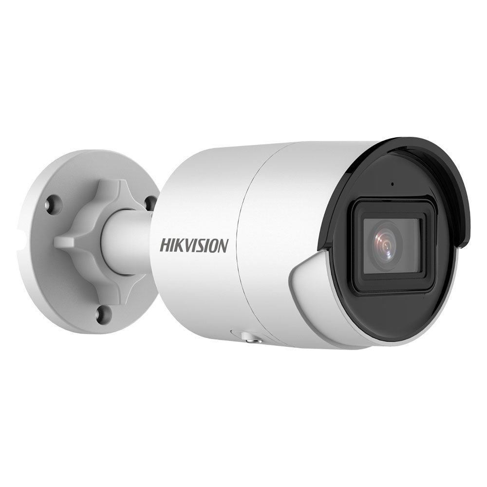 Camera supraveghere IP exterior Hikvision AcuSense DS-2CD2083G2-IU2, 8 MP, IR 40 m, 2.8 mm, PoE, slot card, microfon la reducere 2.8